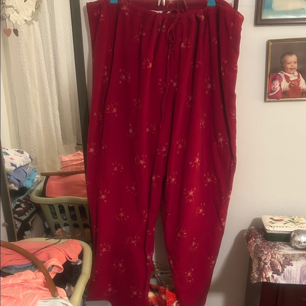 Women's Red Pajama Pants